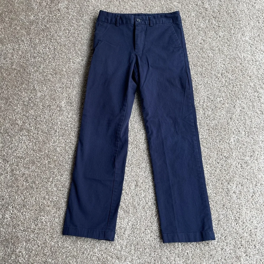 Polo Ralph Lauren Chino Pants Kids 8 Blue Twill Pockets Casual School Fall